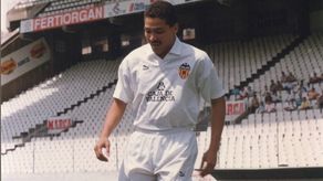 Rommel con la casaca del histórico Valencia.&nbsp;