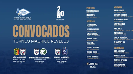 Panamá Sub-20 lista para el Maurice Revello 2025