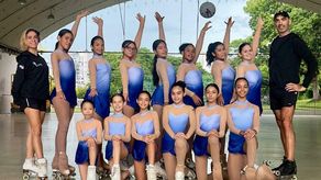 El equipo de patinaje artístico de Loops Panamá.&nbsp;