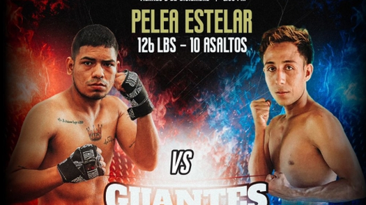 Jaime Muñoz y Fredy Espinosa en la pelea estelar de Guantes de Acero by Zona Box 17.