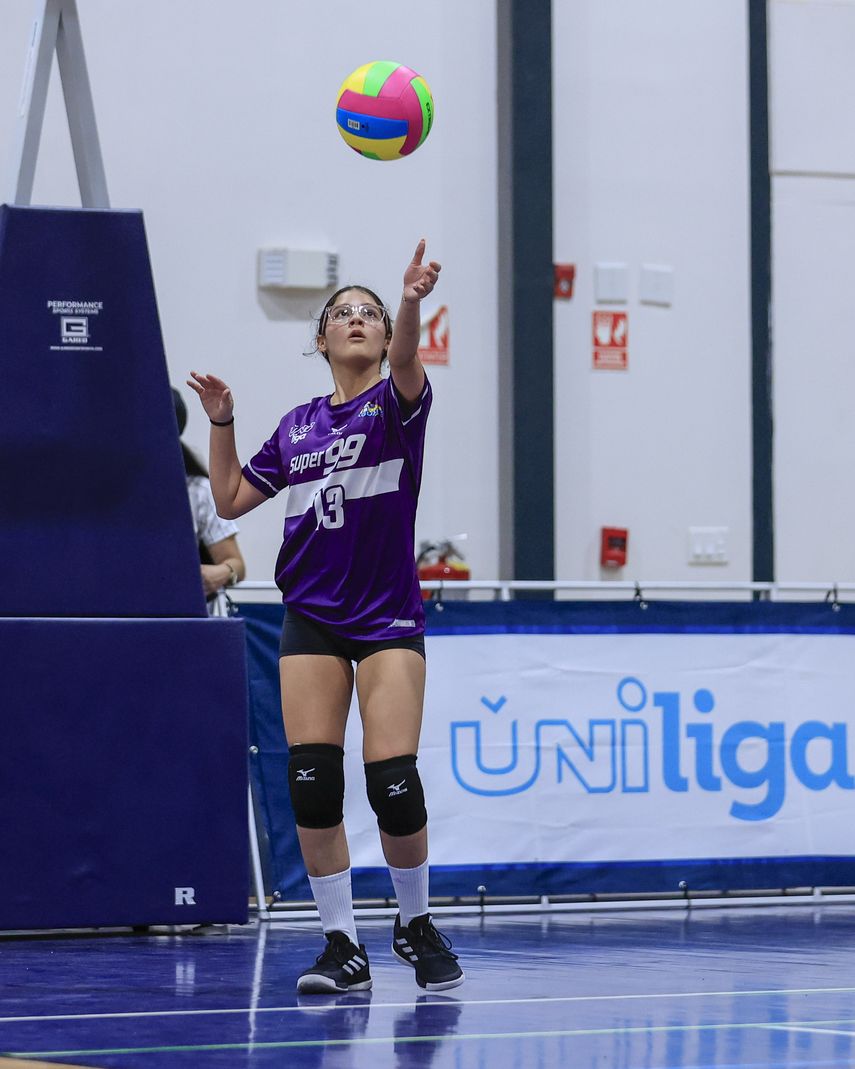 La jugadora María Sofia Valenzuela de las MET Jaguars durante el encuentro contra las Atenea Thunders en la Jornada 2 de UniLiga.&nbsp;