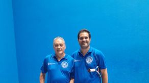 De izquierda a derecha, Luis Cerdeira y Dayron Mateo.&nbsp;