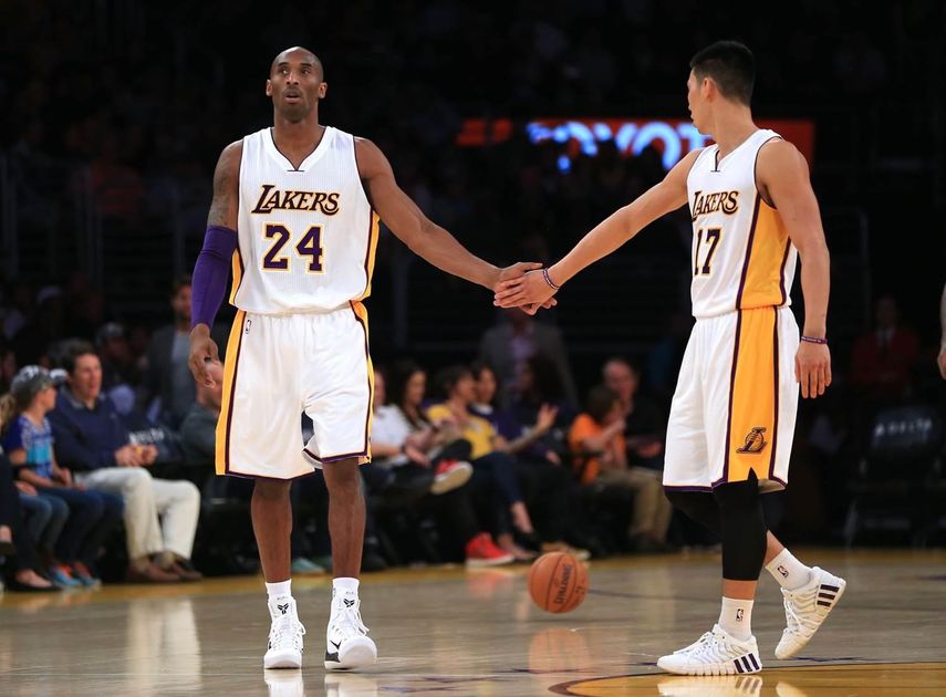 107-92. Bryant y Lin por fin pudieron darle el primer triunfo a los Lakers