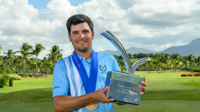 El argentino, Mateo Fernandez de Oliveira campeón del LAAC 2023. Foto: LAACgolf.com&nbsp;