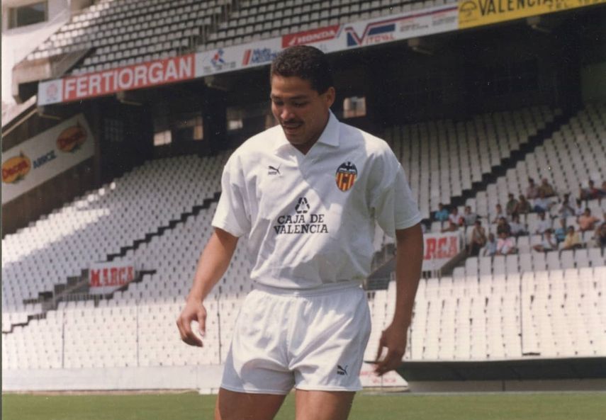 Rommel con la casaca del histórico Valencia.&nbsp;