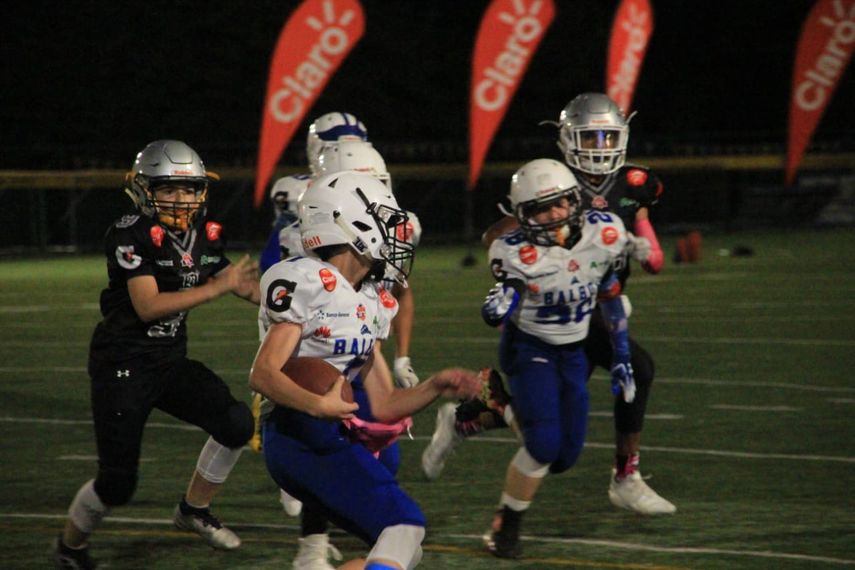 Dragons vs Owls por la Mini Contact Masculina de la Liga de Football Americano Kiwanis