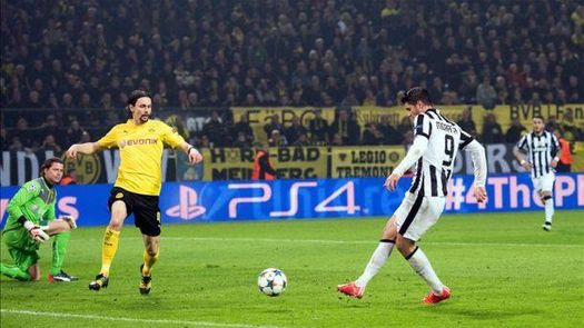 0-3. El Juve firma el pase con goleada y tantos de Tévez y Morata