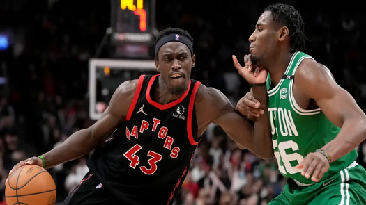 Pascal Siakam anotó 40 puntos y 13 rebotes en la victoria de los Raptors 115 a 112 contra los Celtics.