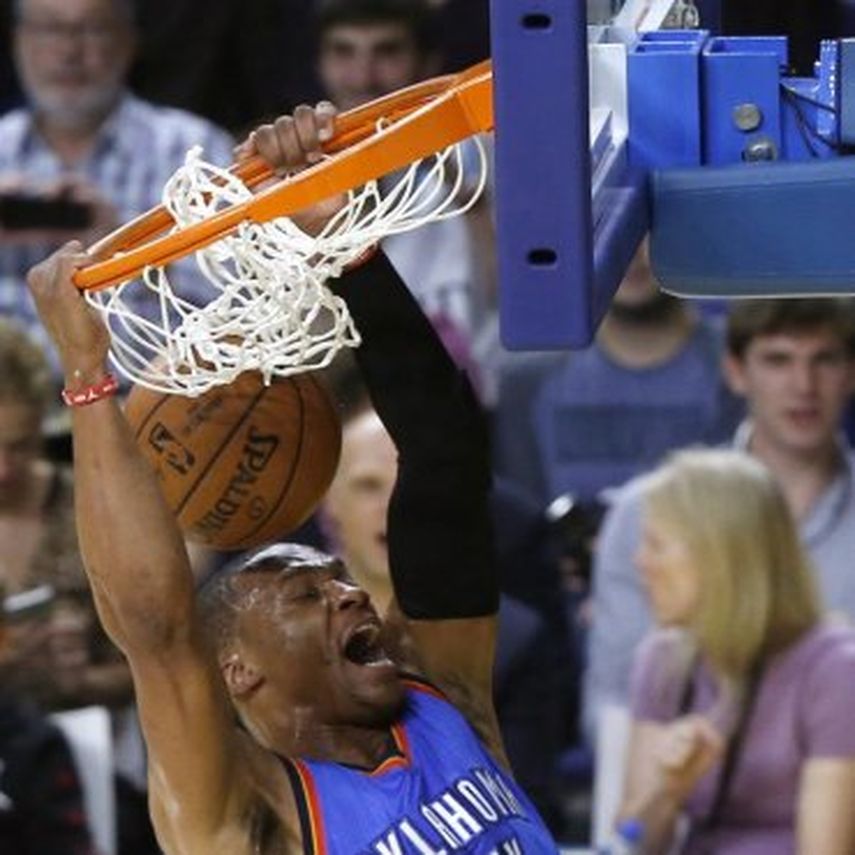 113-110. Westbrook aporta 51 puntos con triple-doble en triunfo de Thunder