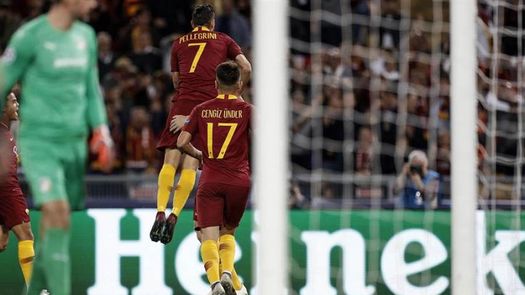 5-0. Un triplete de Dzeko impulsa el primer triunfo del Roma