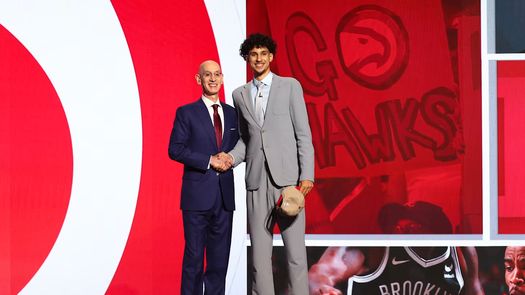 Zacccharie Risacher fue el primer seleccionado del NBA Draft 2024.&nbsp;