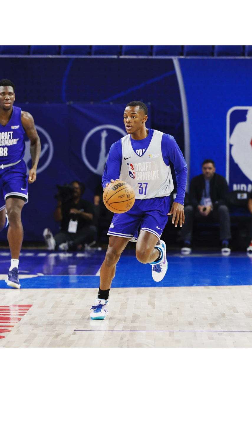 Iverson Molinar siendo parte de uno de los NBA Draft Combine