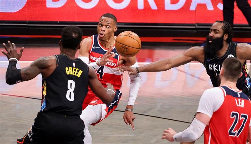113-106. Irving y los Nets superan triple-doble de Westbrook