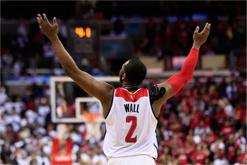 106-99. Wall y los Wizards se pusieron a un triunfo de las semifinales