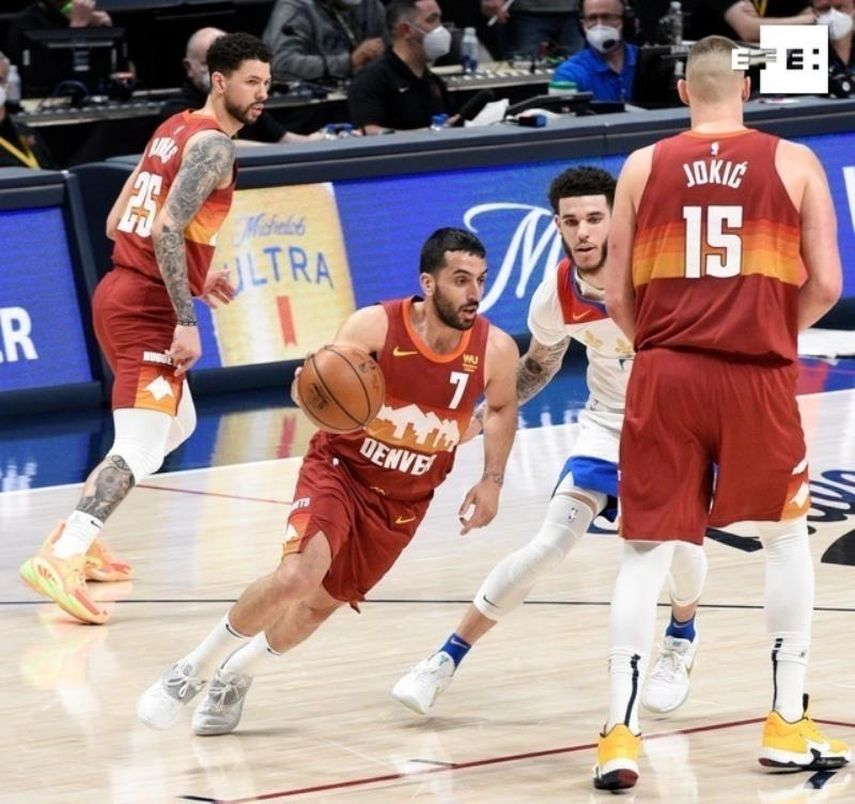 114-112. Jokic y Campazzo mantienen ganadores a Nuggets; Willy, 7 puntos