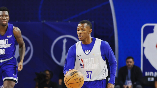 Iverson Molinar siendo parte de uno de los NBA Draft Combine