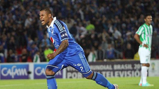 Román Torres anota en el triunfo del Millonarios FC en el Clásico ante Atlético Nacional