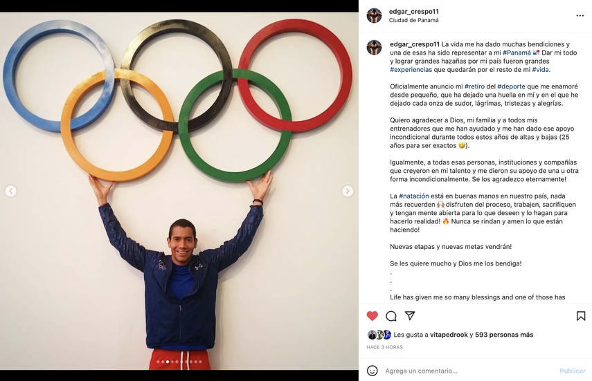 Edgar Crespo anuncia su retirada