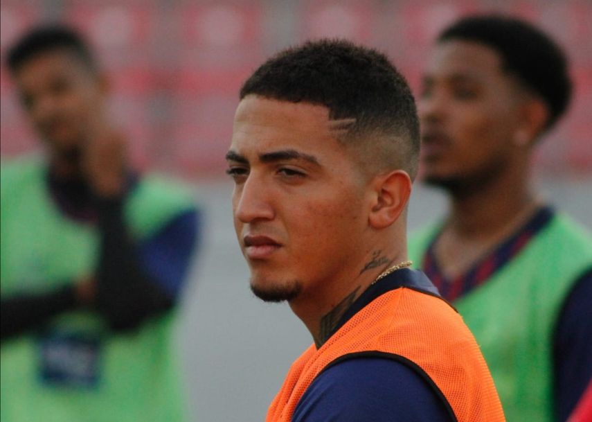 Orelien en el entreno de hoy.&nbsp;