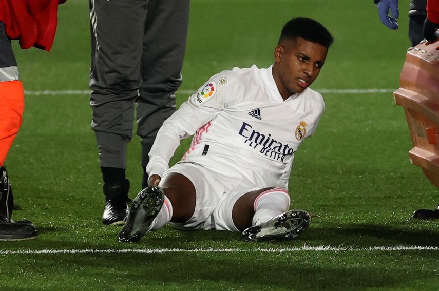 Rodrygo sufre una lesión muscular en el bíceps femoral