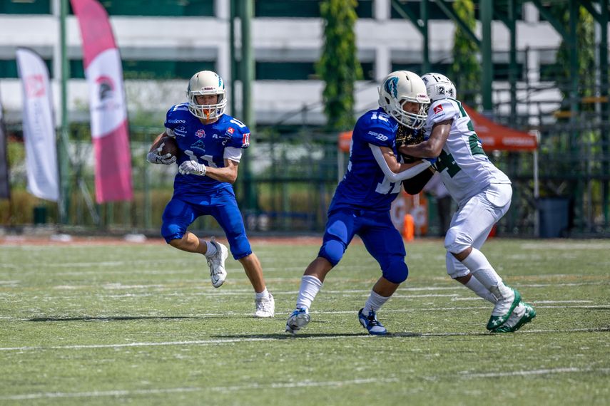 Dragons vs Mighty Eagles en la quinta jornada de Contact Juvenil de la KFL.