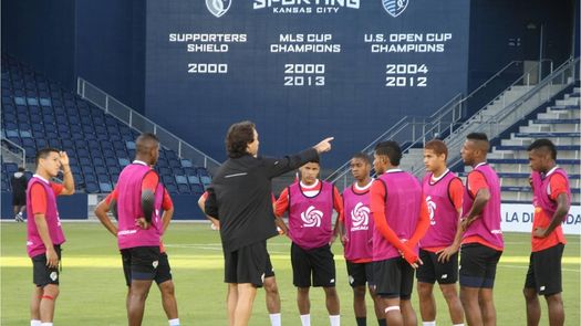 Sub-23 de Panamá entrenó el Sporting Park y está lista para su debut en el Pre-Olímpico