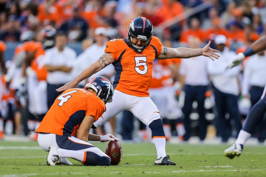 Los Broncos despiden al pateador Prater antes de cumplir la sanción por dopaje